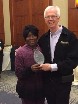 Sandra Wiekerson with former SEIU HCIIMK President Keith Kelleher