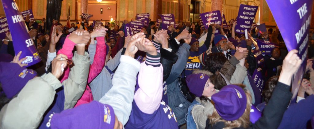 Home Care Consumers and Workers Unite in the Fight for Quality Home Care