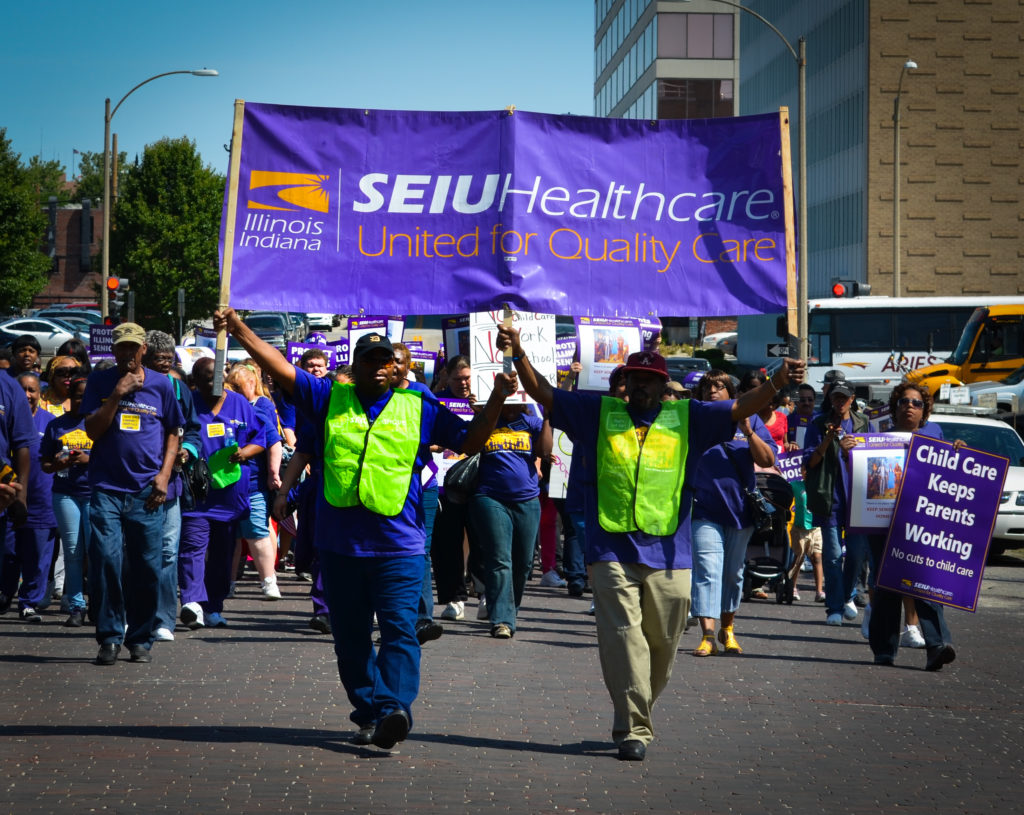 Thousands of members came to Springfield to make our voices heard and speak out against budget cuts.