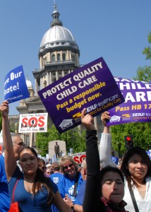 Parents and child care providers are uniting to protect the child care Illinois depends on.