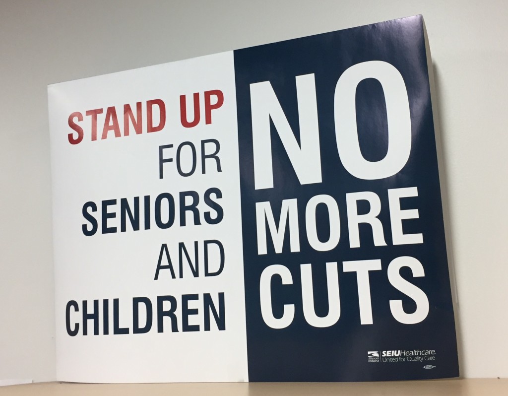Sign Stand up for Seniors and Kids