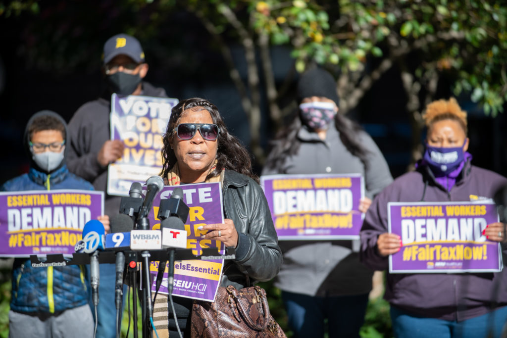 SEIUMyVoteIsEssentialPresser06