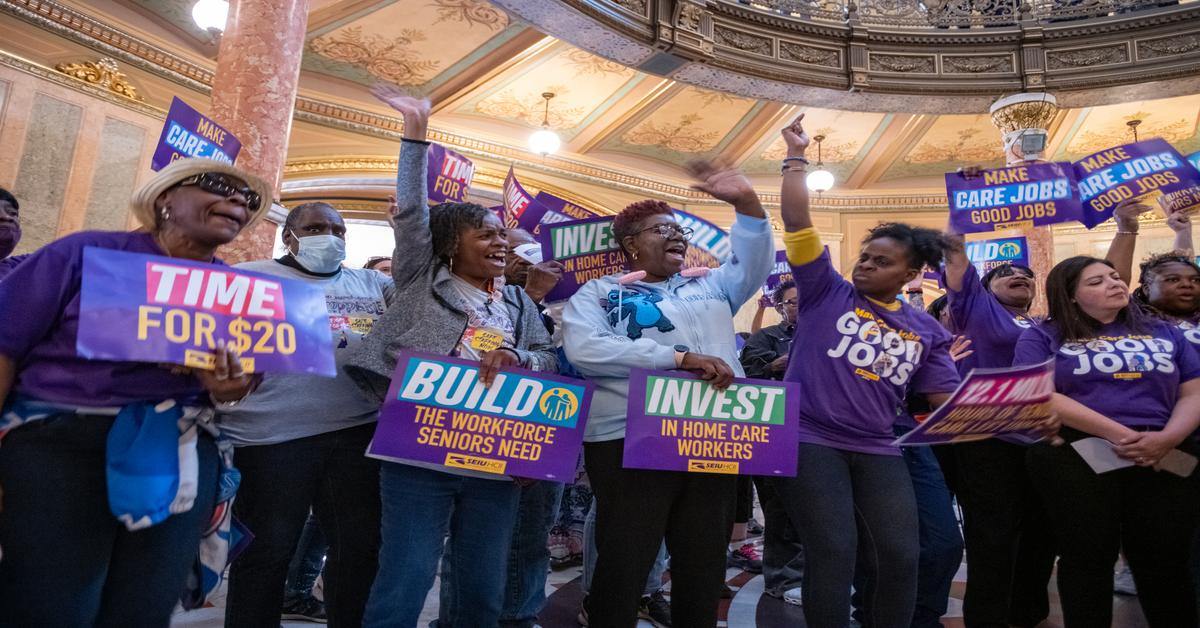 Illinois Home Care Workers, Seniors, Lawmakers Rally, Hand-Deliver ...